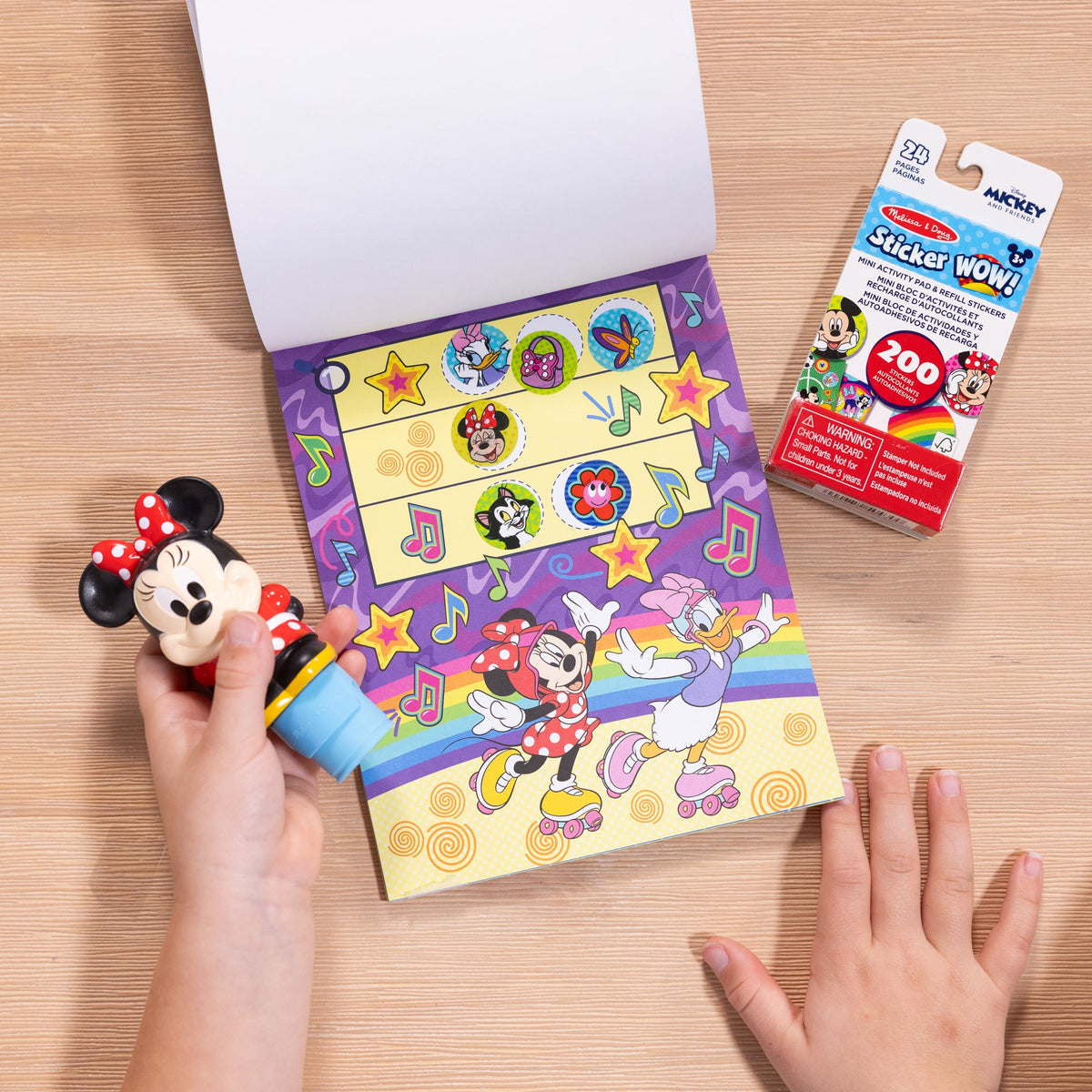 Sticker WOW!™ Disney Minnie Mouse Bundle: Activity Pad & Sticker Stamper + Mini Activity Pad and 200 Refill Stickers product image 2