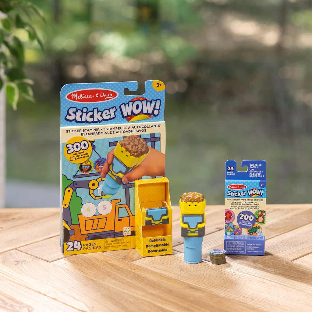 Sticker WOW!™ Bulldozer Bundle: Activity Pad & Sticker Stamper + Mini Activity Pad and 200 Refill Stickers product image 9