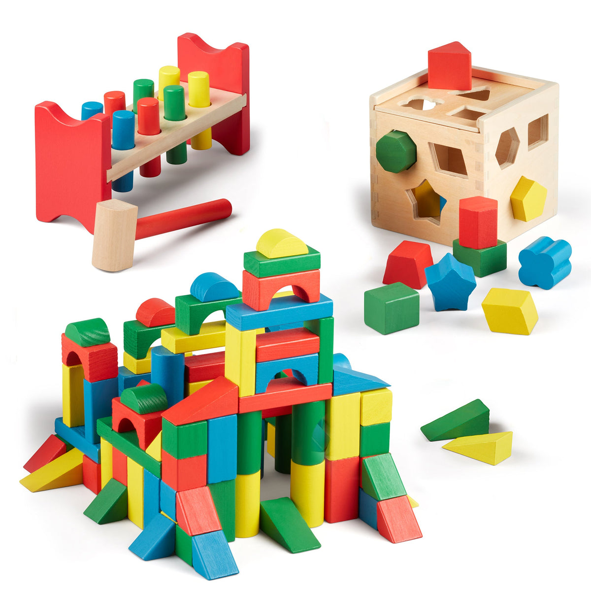 Stack, Sort & Pound Wooden Toy Collection product image 1