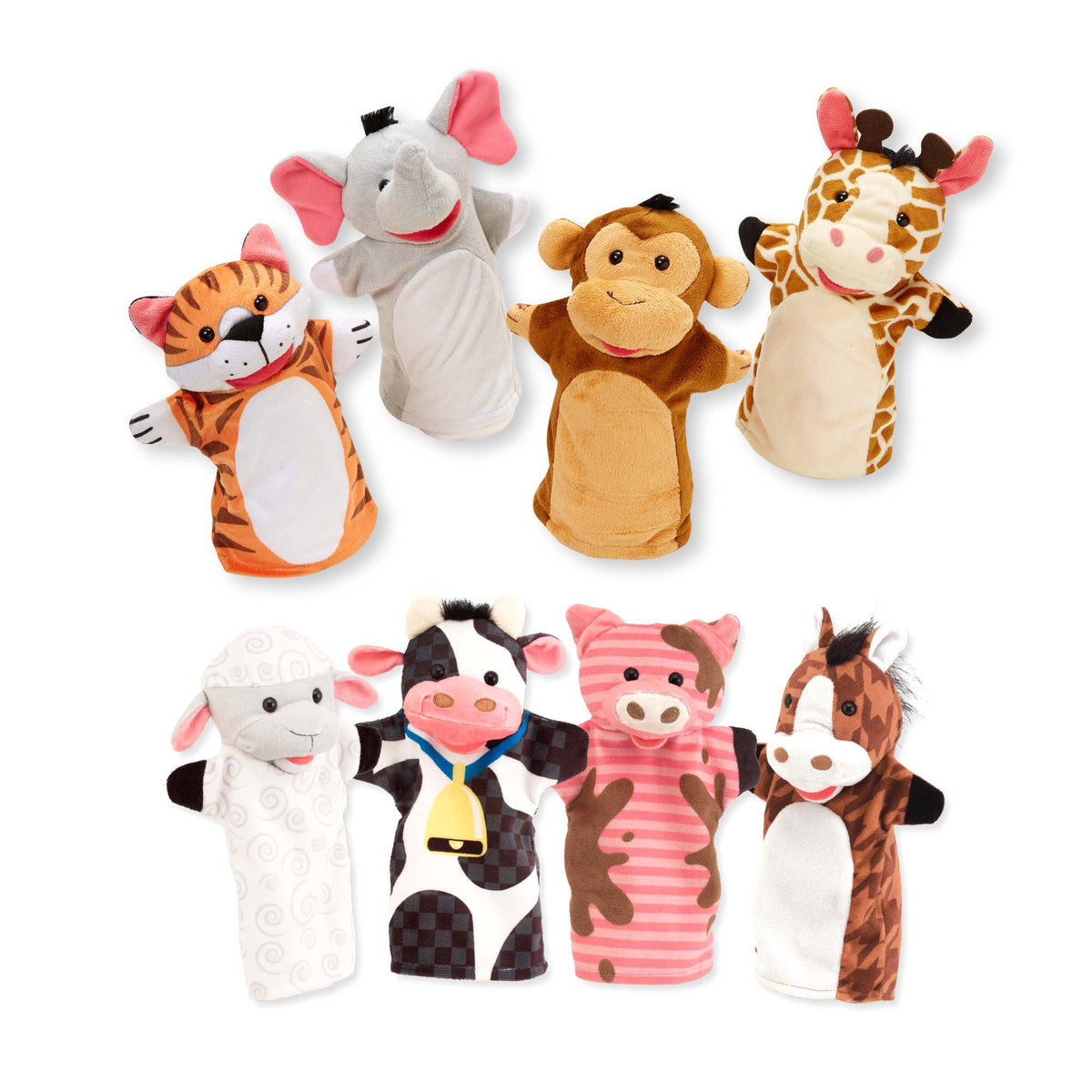 Hand Puppet 2-Pack: Farm Friends, Zoo Friends product image 1