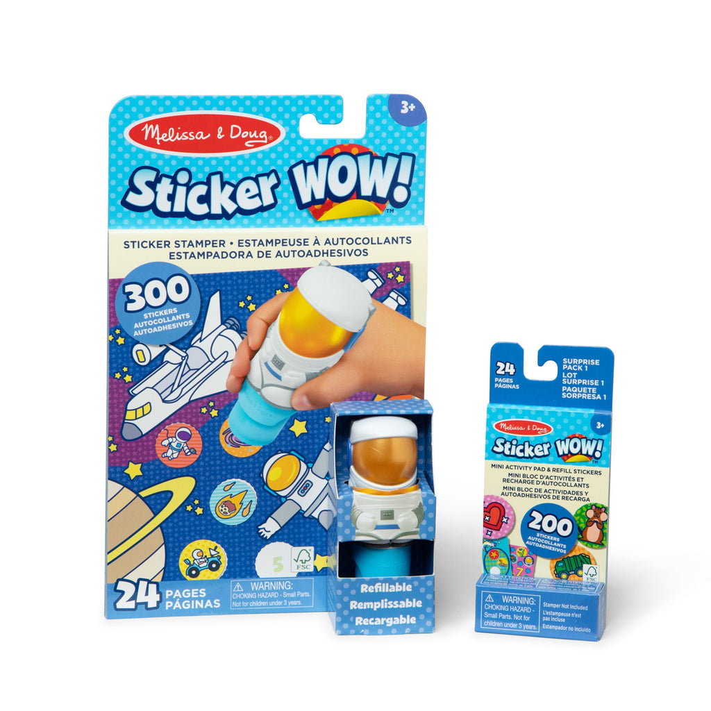 Sticker WOW!™ Astronaut Bundle: Activity Pad & Sticker Stamper + Mini Activity Pad and 200 Refill Stickers product image 1