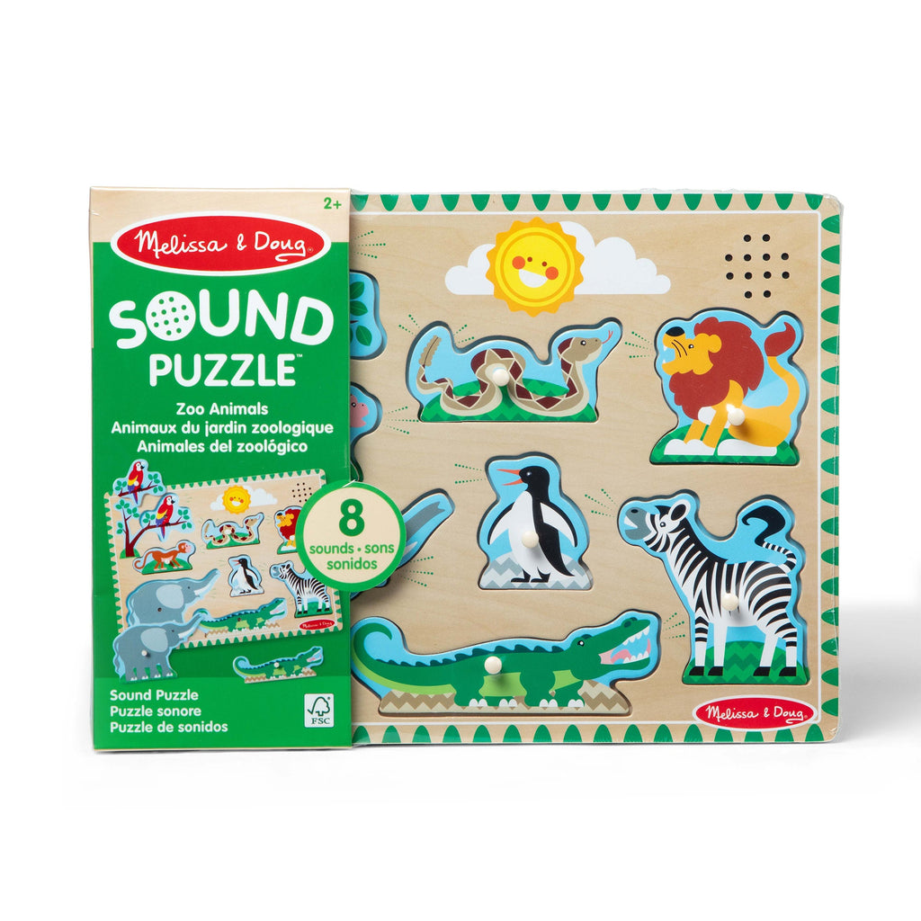 Zoo Animals Sound Puzzle - 8 Pieces product image 1