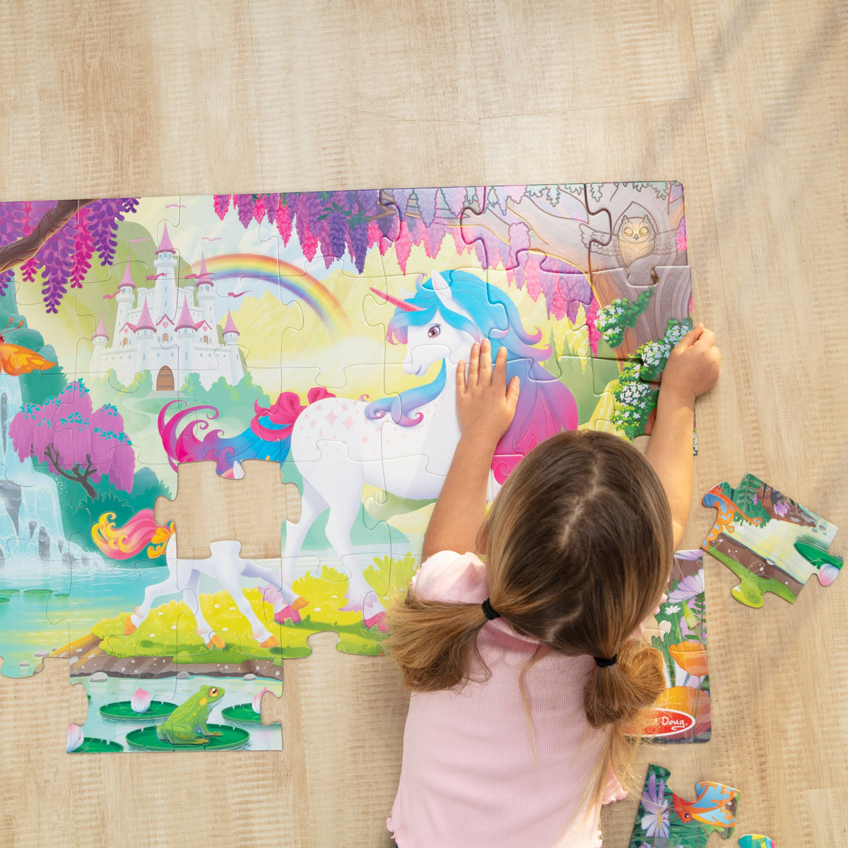 Glow-in-the-Dark Unicorn Floor Puzzle - 48 Pieces product image 2