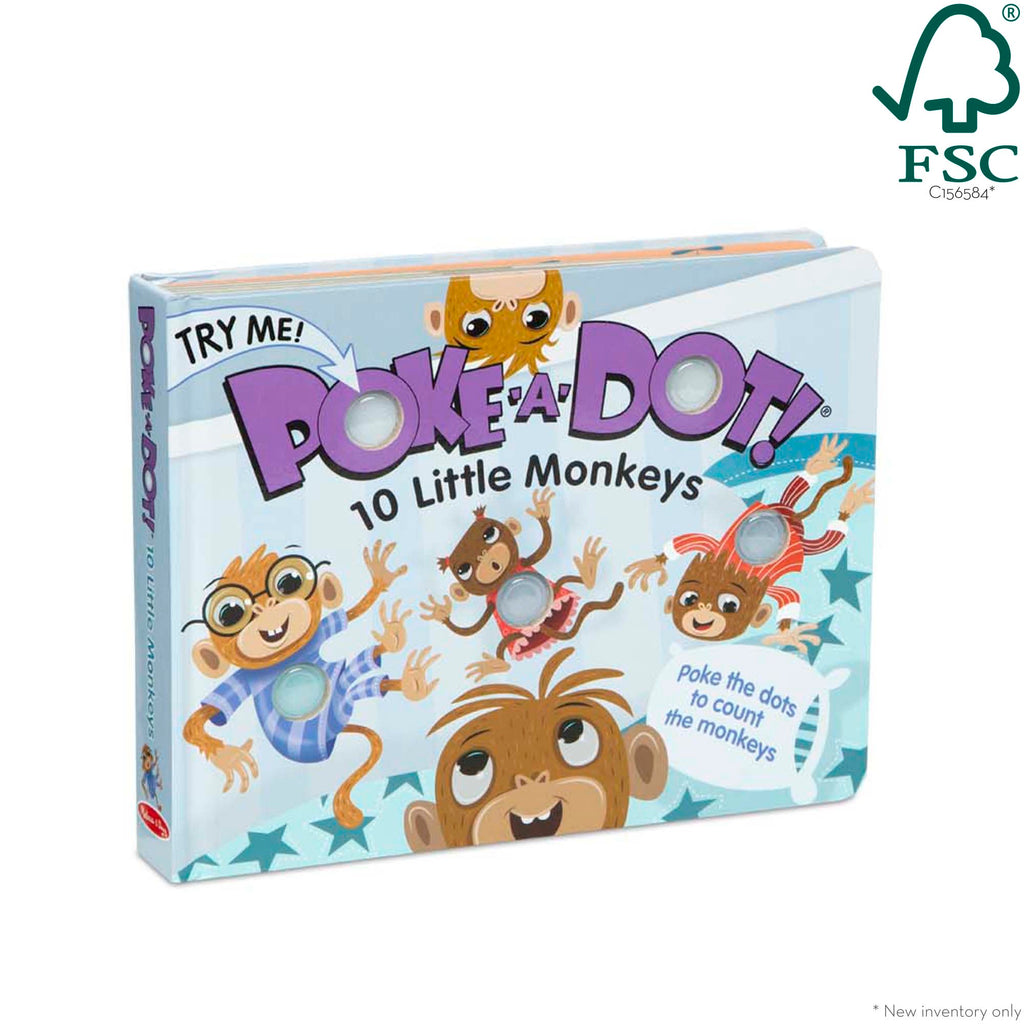 Poke-a-Dot: 10 Little Monkeys Board Book product image 3