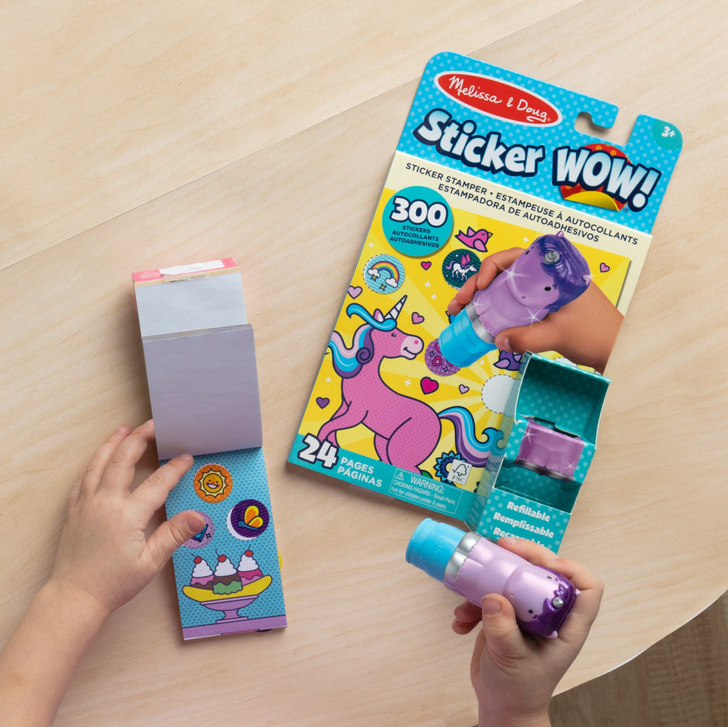Sticker WOW!™ Purple Unicorn Bundle: Activity Pad & Sticker Stamper + Mini Activity Pad and 200 Refill Stickers product image 2