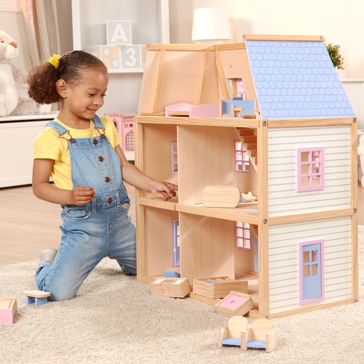 Wooden Multi-Level Dollhouse product image 2