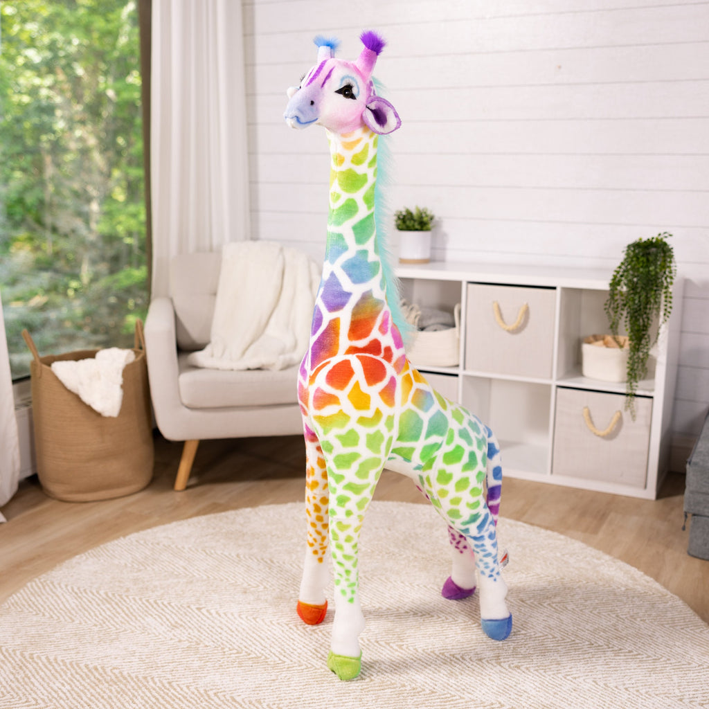 Rainbow Giraffe Lifelike Plush product image 9