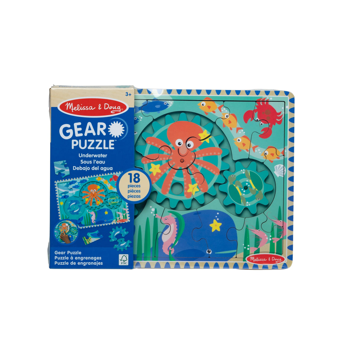 Wooden Underwater Gear Puzzle – 18 Pieces product image 3