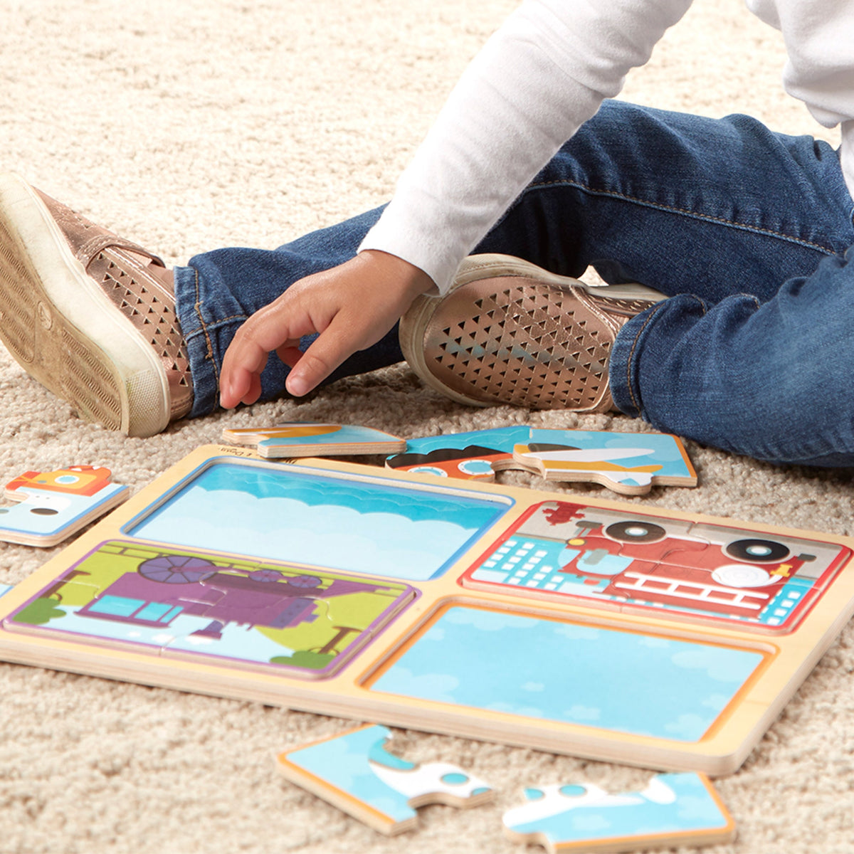 Natural Play Wooden Puzzle: Ready, Set, Go product image 2