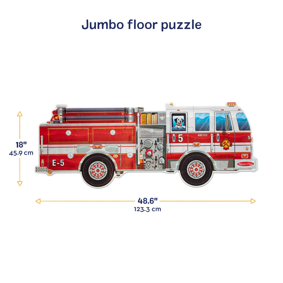 Giant Fire Truck Floor Puzzle - 24 Pieces product image 3