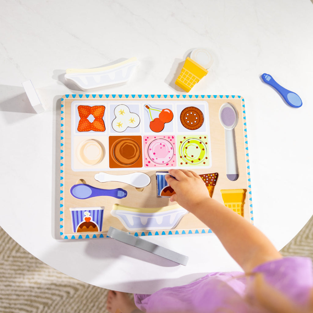 Wooden Magnetic Ice Cream Puzzle & Play Set - 16 Pieces product image 2