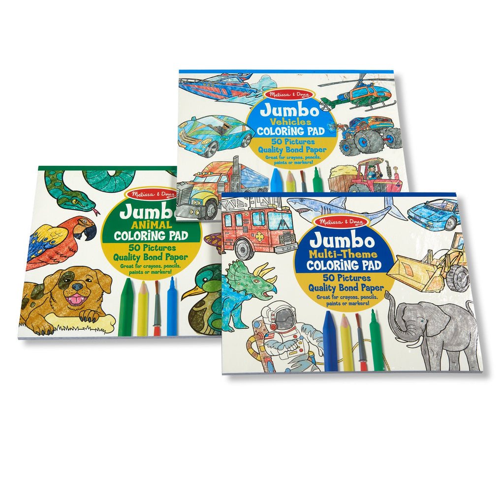 Coloring Pad 3-Pack: Animals, Vehicles, Multi-Theme product image 6