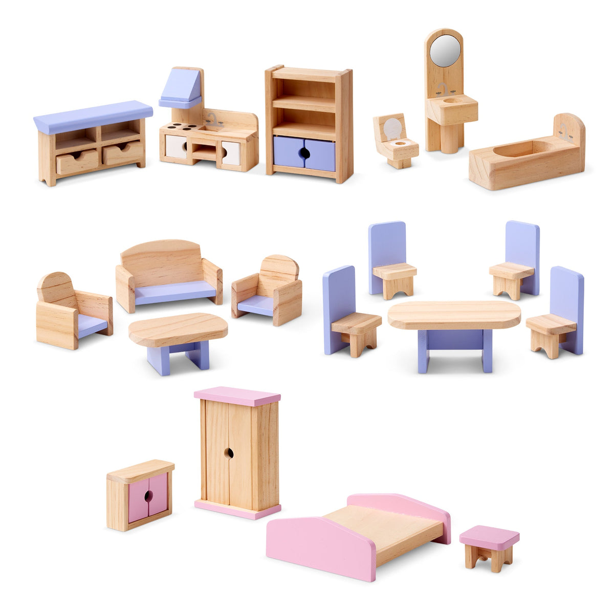 Wooden Multi-Level Dollhouse product image 4