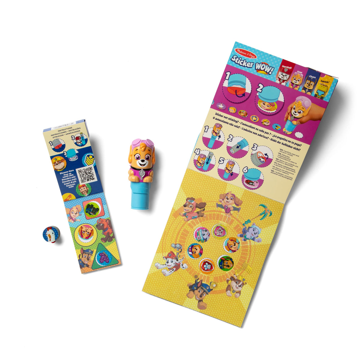 Sticker WOW!™ PAW Patrol Skye Bundle: Activity Pad & Sticker Stamper + Mini Activity Pad and 200 Refill Stickers product image 4