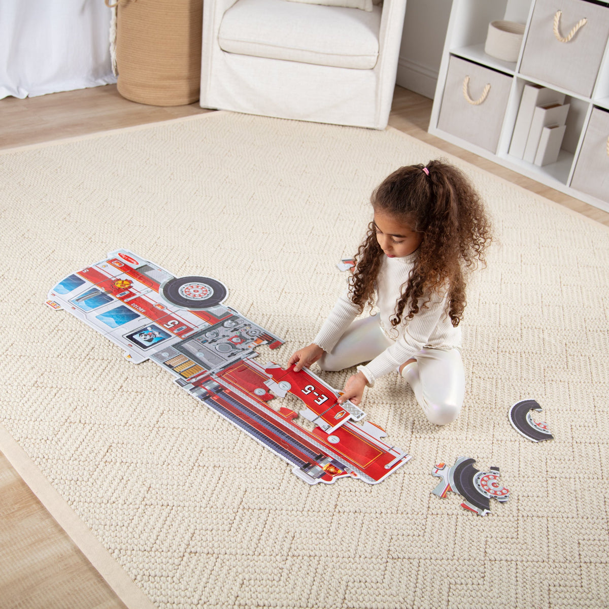 Giant Fire Truck Floor Puzzle - 24 Pieces product image 2