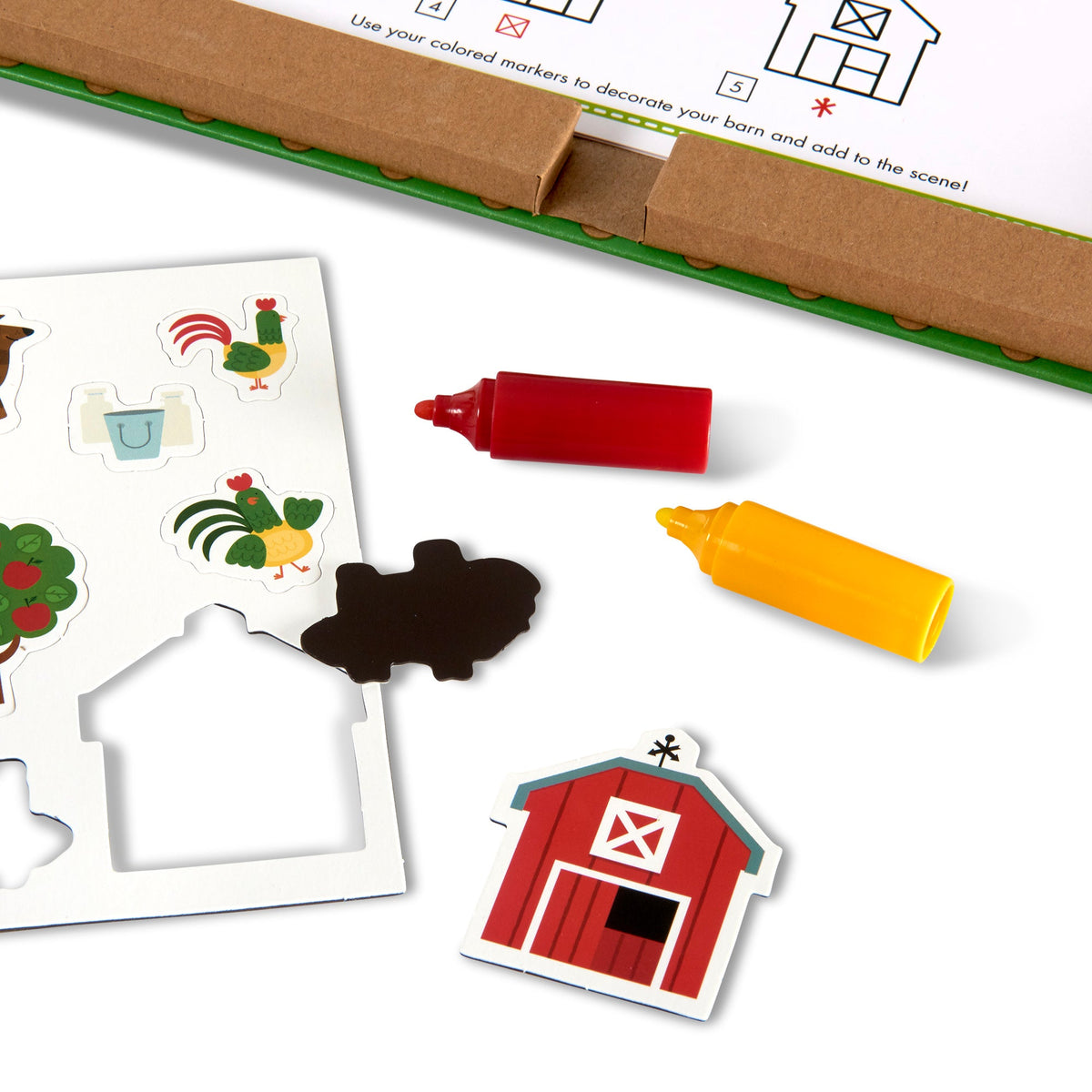 Natural Play: Play, Draw, Create Reusable Drawing & Magnet Kit – Farm product image 7