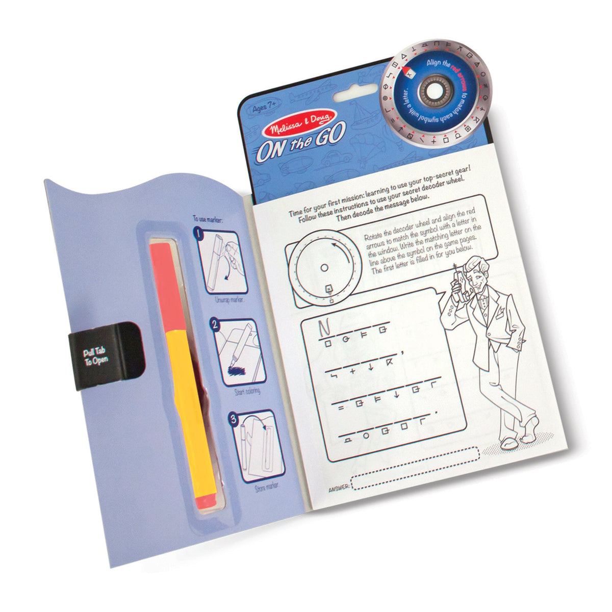 On the Go™ Secret Decoder Activity Books 3-Pack: Slippery Flippers, Runaway Ruby, Game Book product image 5