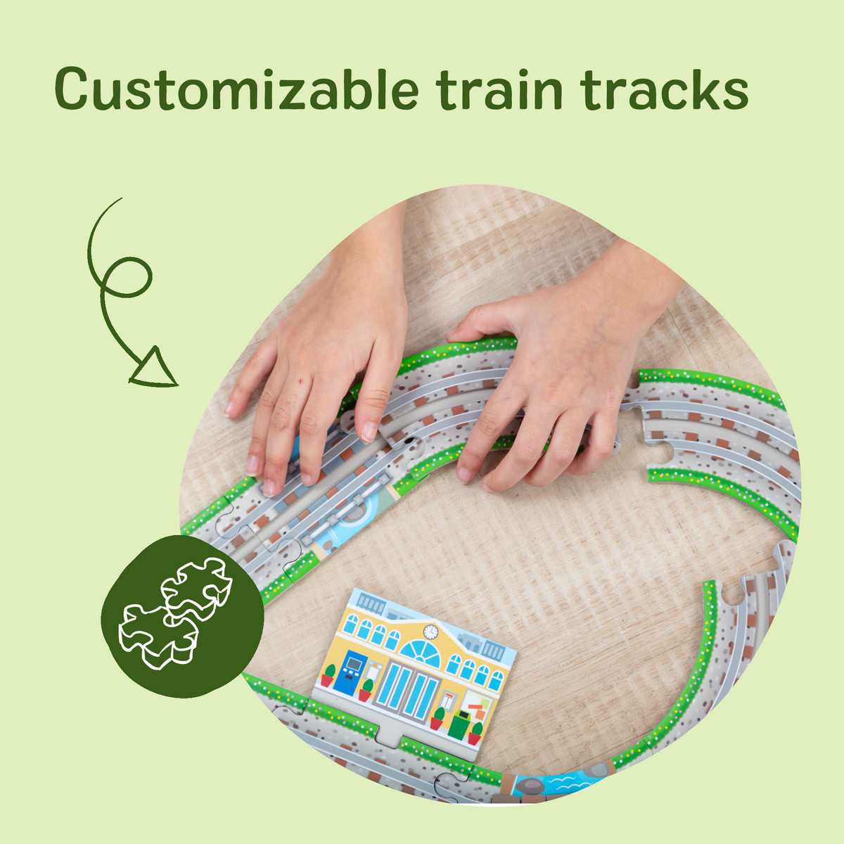 Design Your Own Railroad Floor Puzzle product image 4