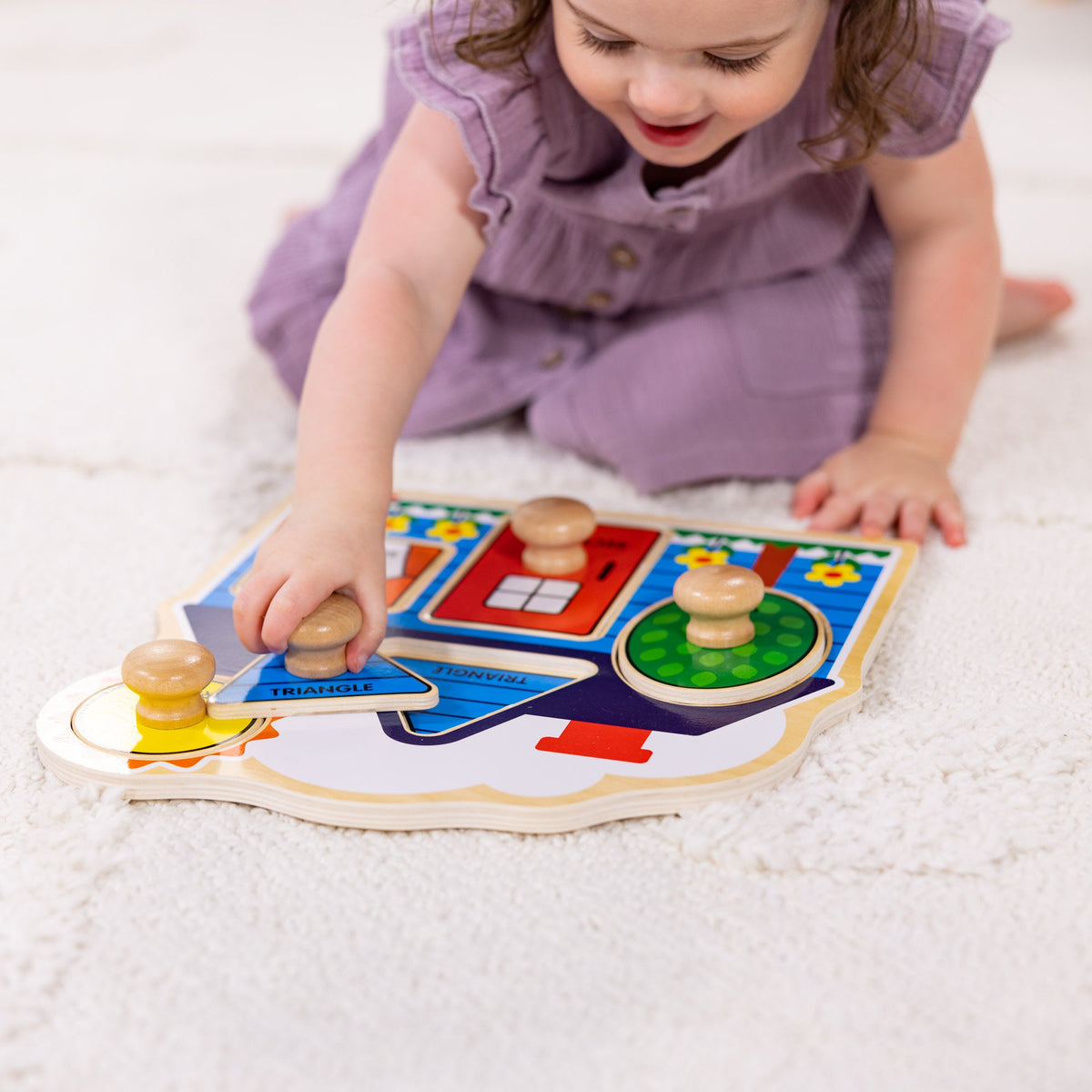 First Shapes Jumbo Peg Puzzle - 5 Pieces product image 2