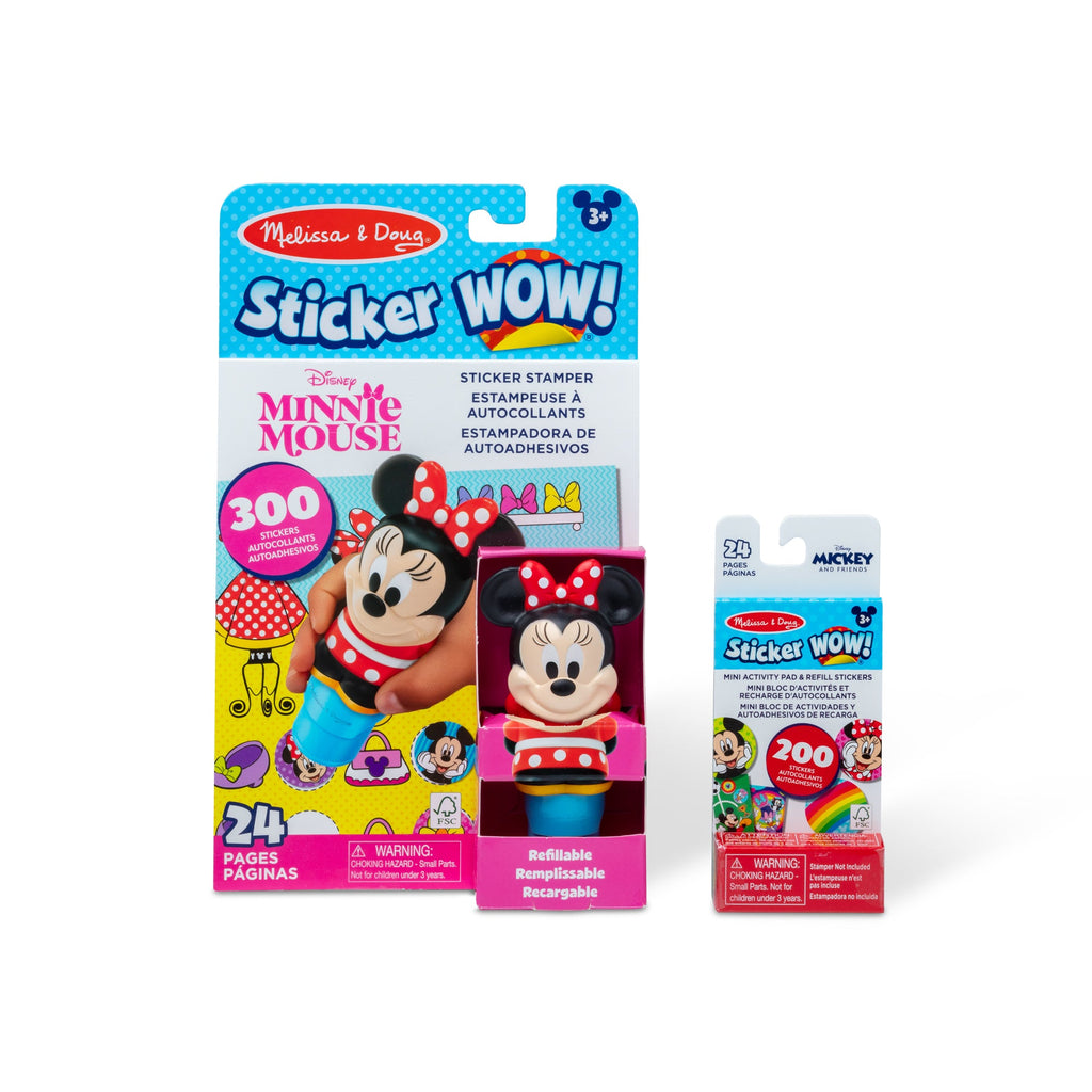 Sticker WOW!™ Disney Minnie Mouse Bundle: Activity Pad & Sticker Stamper + Mini Activity Pad and 200 Refill Stickers product image 1