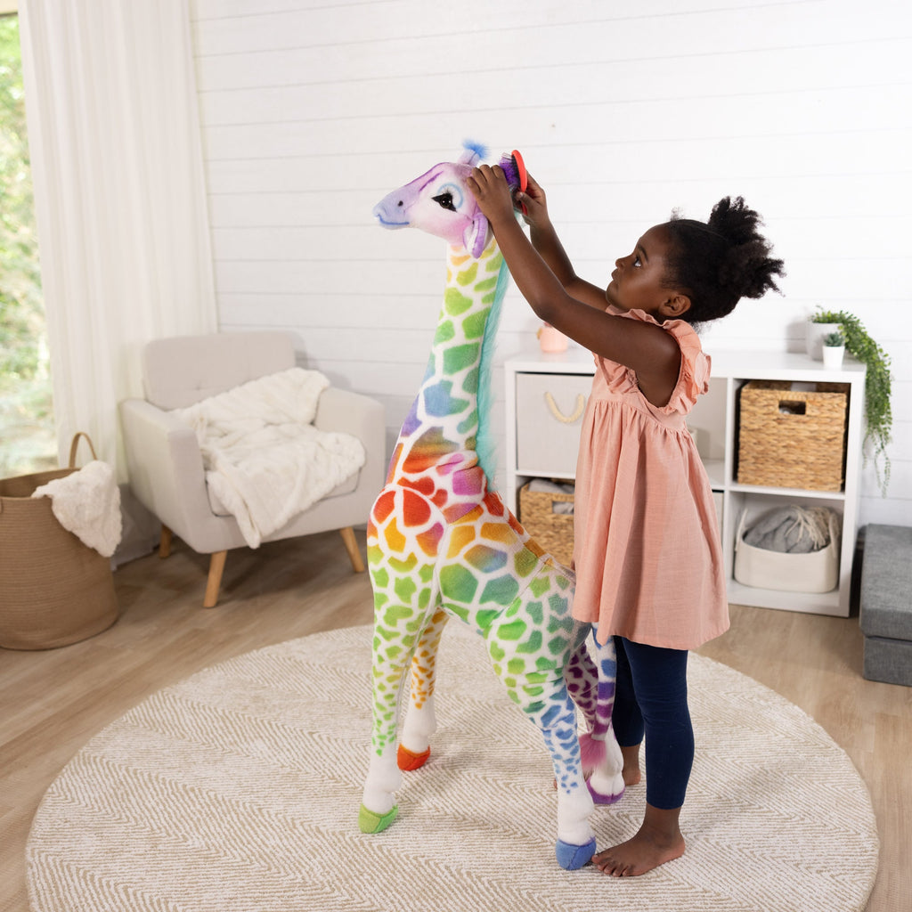 Rainbow Giraffe Lifelike Plush product image 2