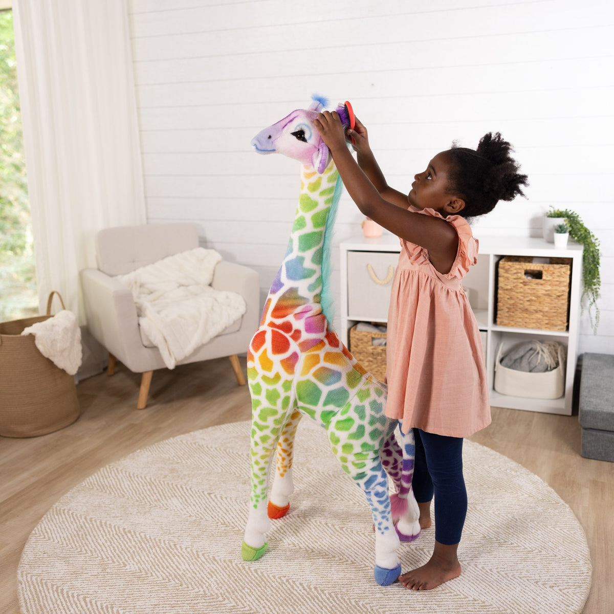 Rainbow Giraffe Lifelike Plush product image 2