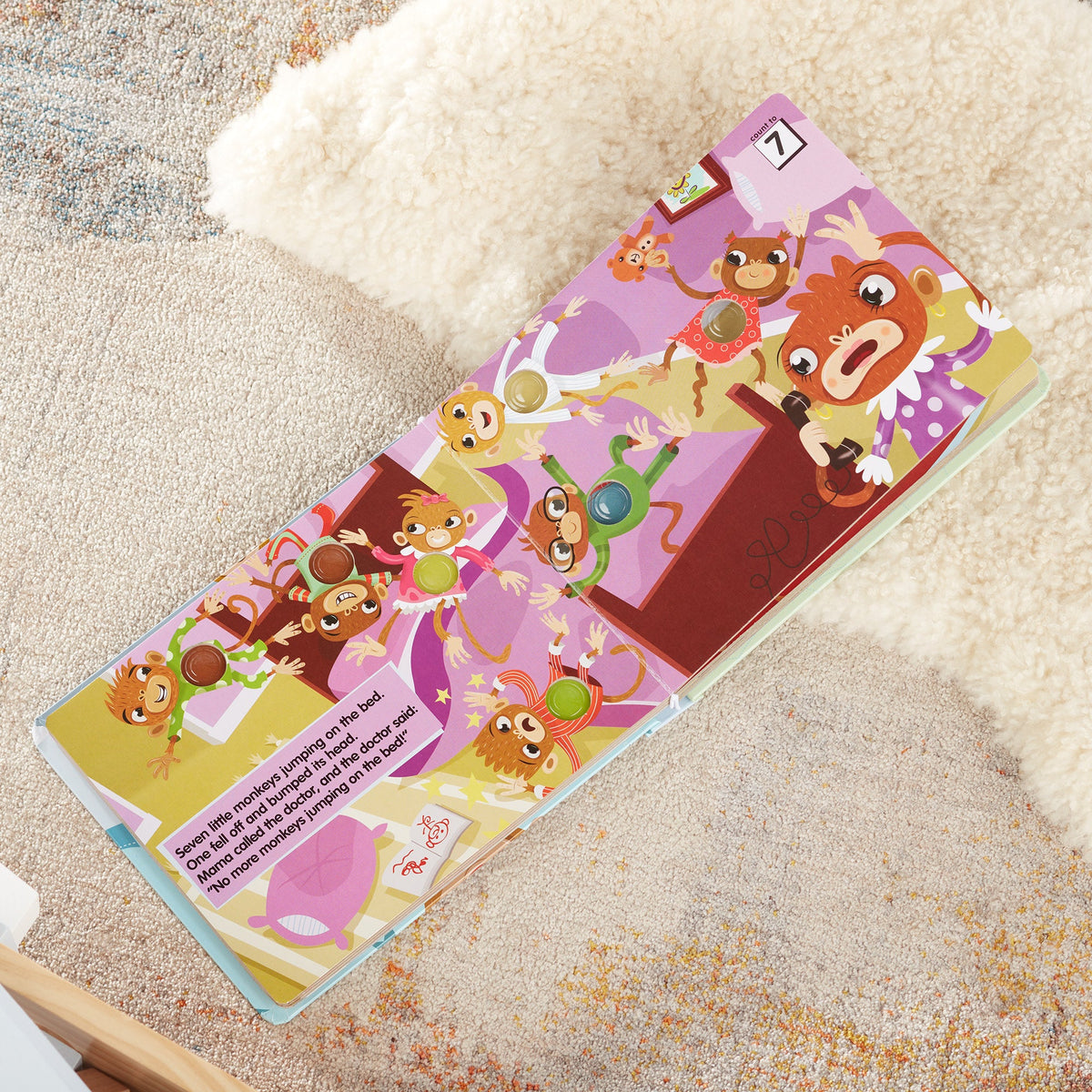 Poke-a-Dot: 10 Little Monkeys Board Book product image 9