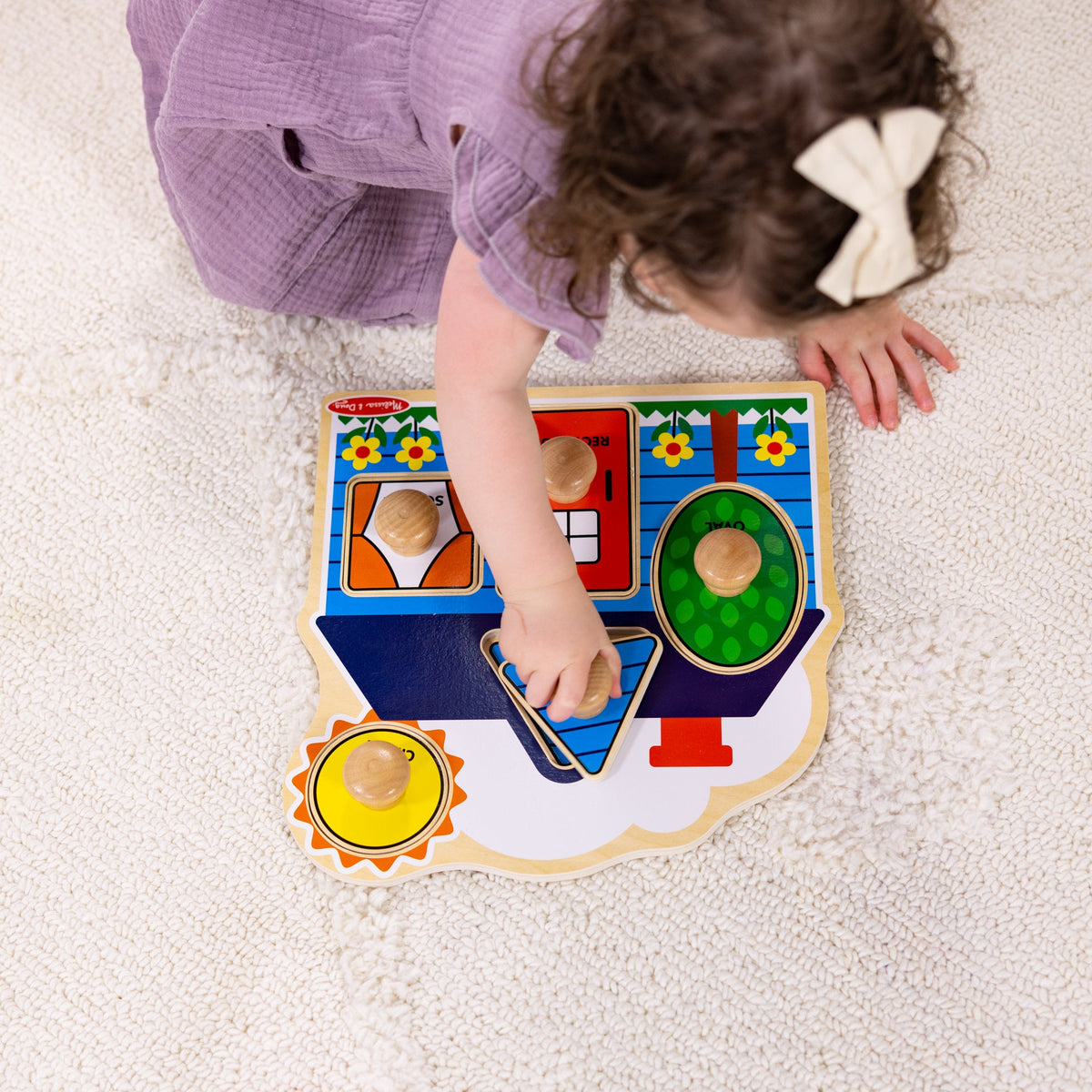 First Shapes Jumbo Peg Puzzle - 5 Pieces product image 5