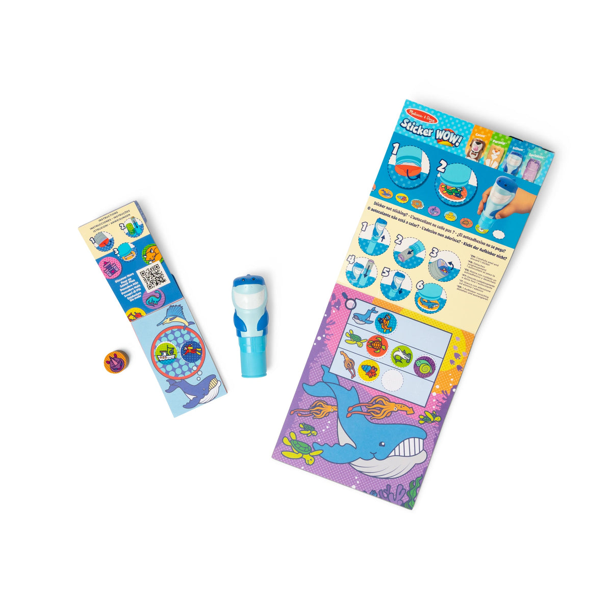 Sticker WOW!™ Shark Bundle: Activity Pad & Sticker Stamper + Mini Activity Pad and 200 Refill Stickers product image 3