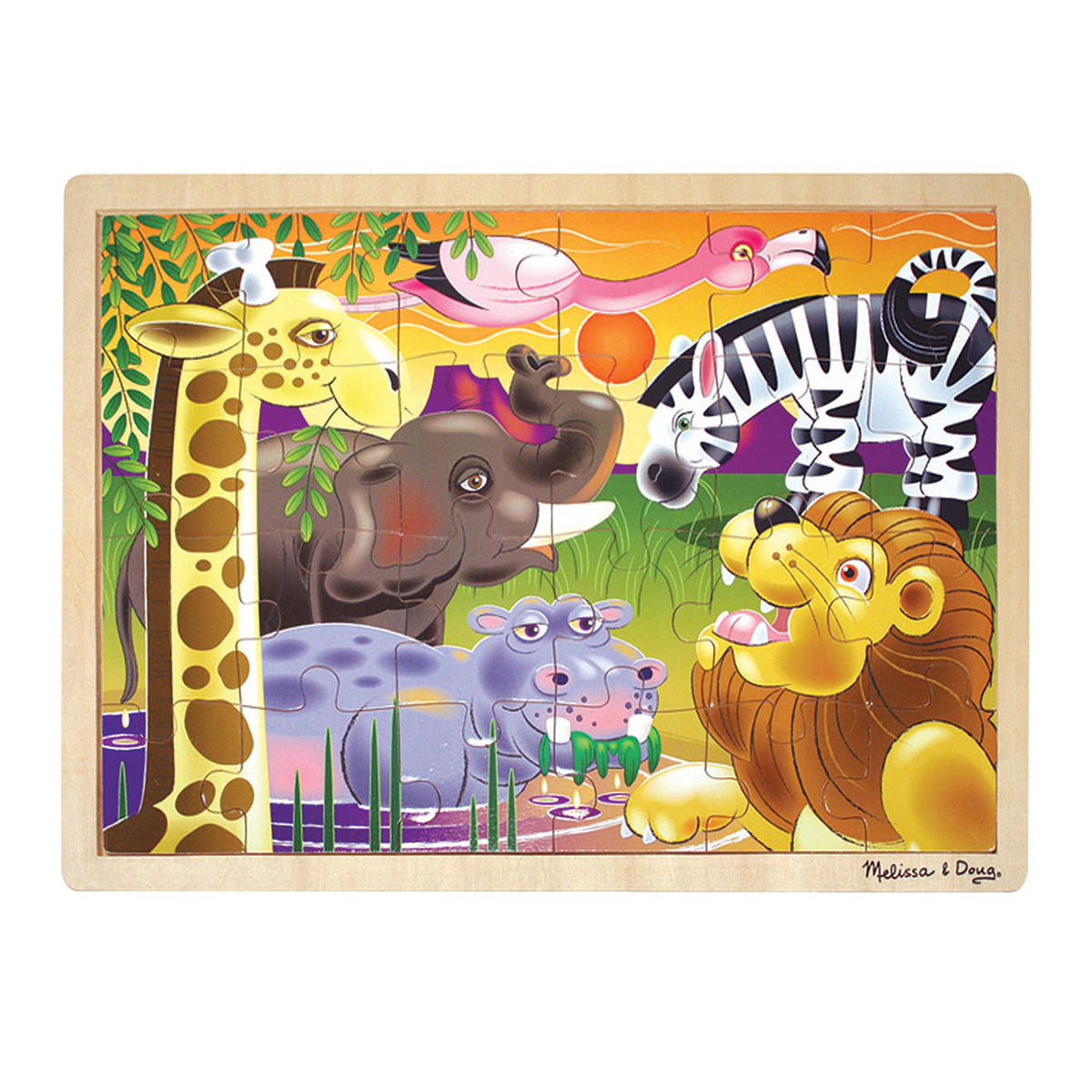 African Plains Wooden Jigsaw Puzzle - 24 Pieces product image 1
