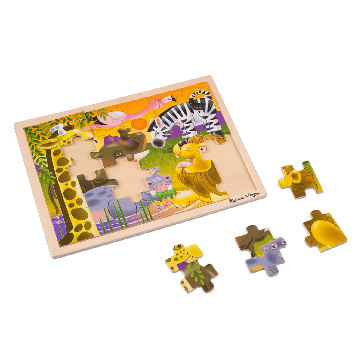 African Plains Wooden Jigsaw Puzzle - 24 Pieces product image 4
