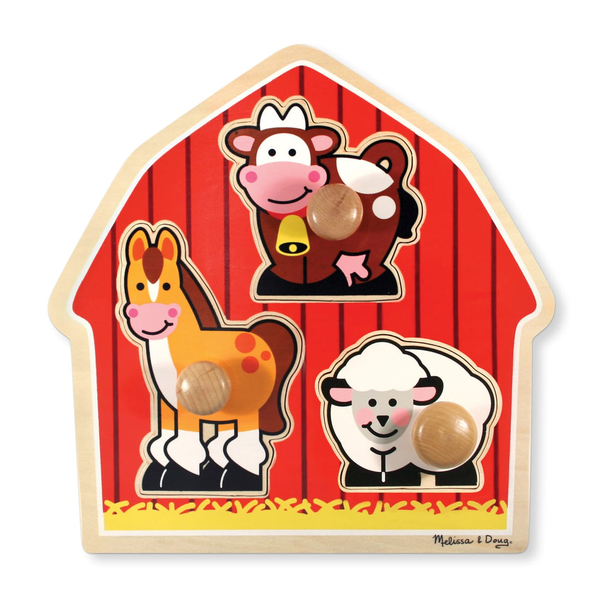 Barnyard Animals Jumbo Knob Puzzle - 3 Pieces product image 1