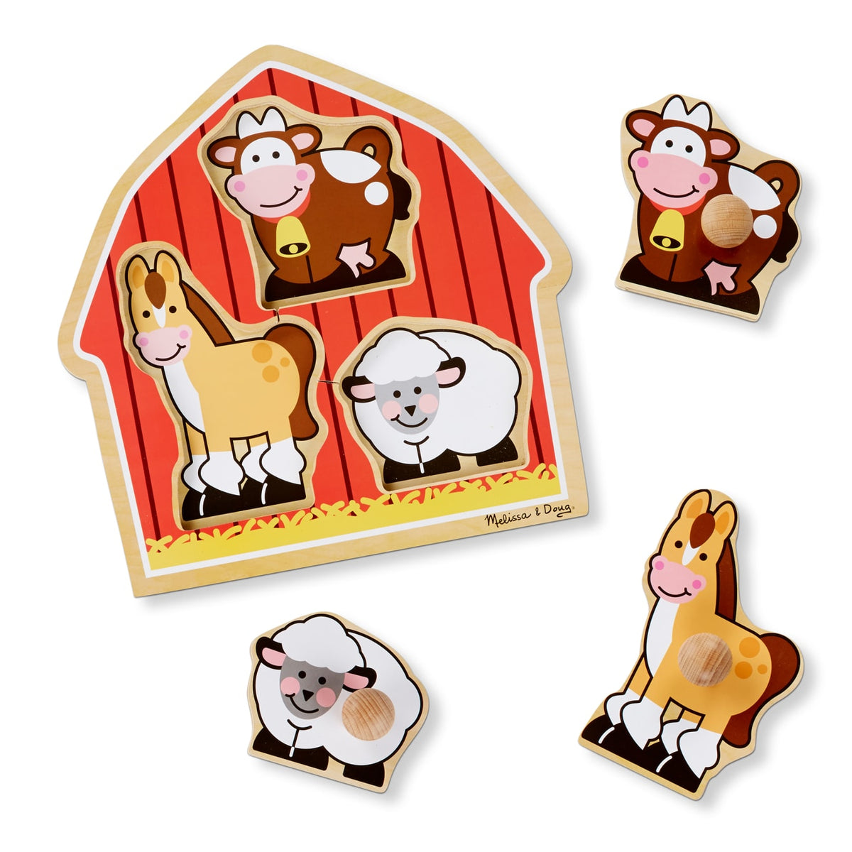 Barnyard Animals Jumbo Knob Puzzle - 3 Pieces product image 4