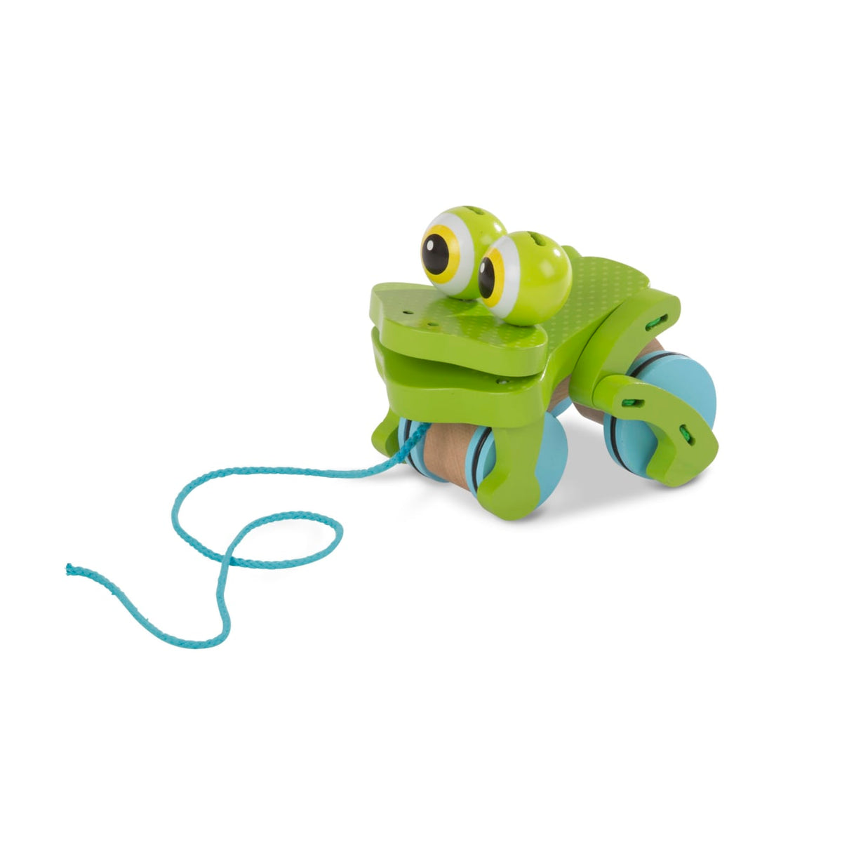 First Play Frolicking Frog Wooden Pull Toy product image 1
