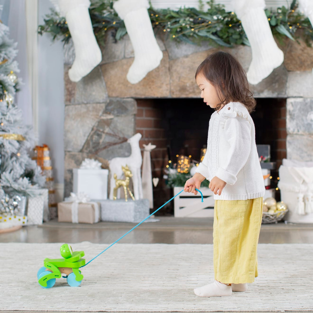 First Play Frolicking Frog Wooden Pull Toy product image 5