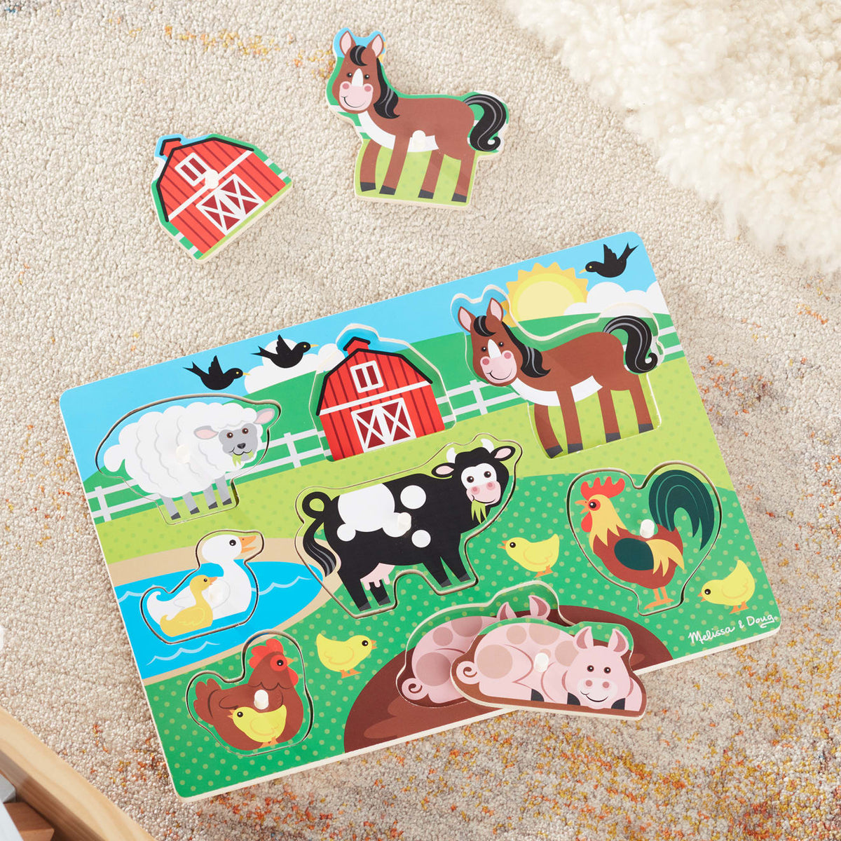 Farm Peg Puzzle - 8 pieces product image 9