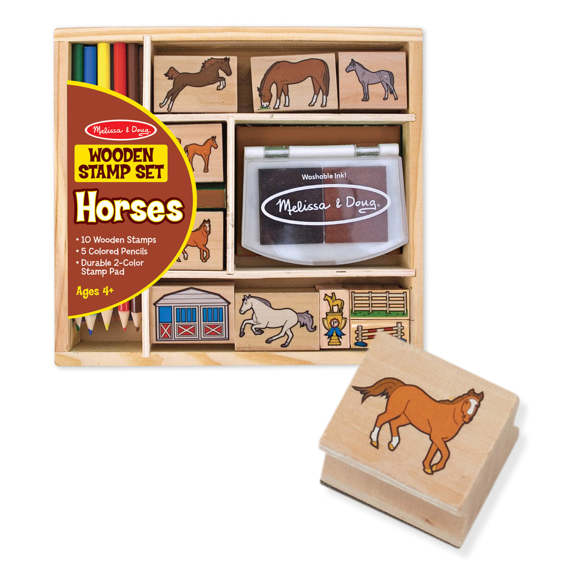 Wooden Stamp Set - Horses product image 1