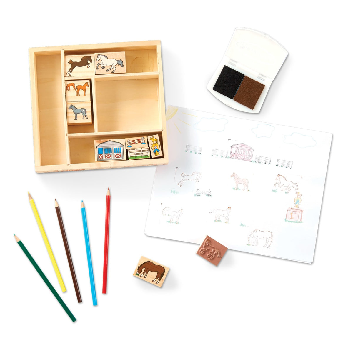 Wooden Stamp Set - Horses product image 4