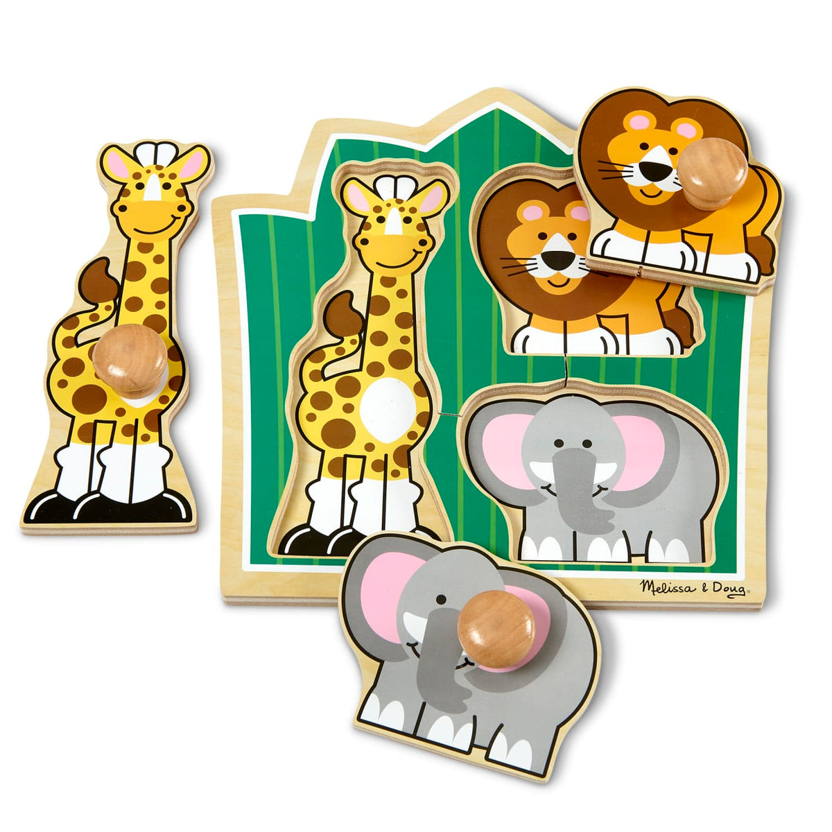 Jungle Friends Jumbo Knob Puzzle - 3 Pieces product image 4