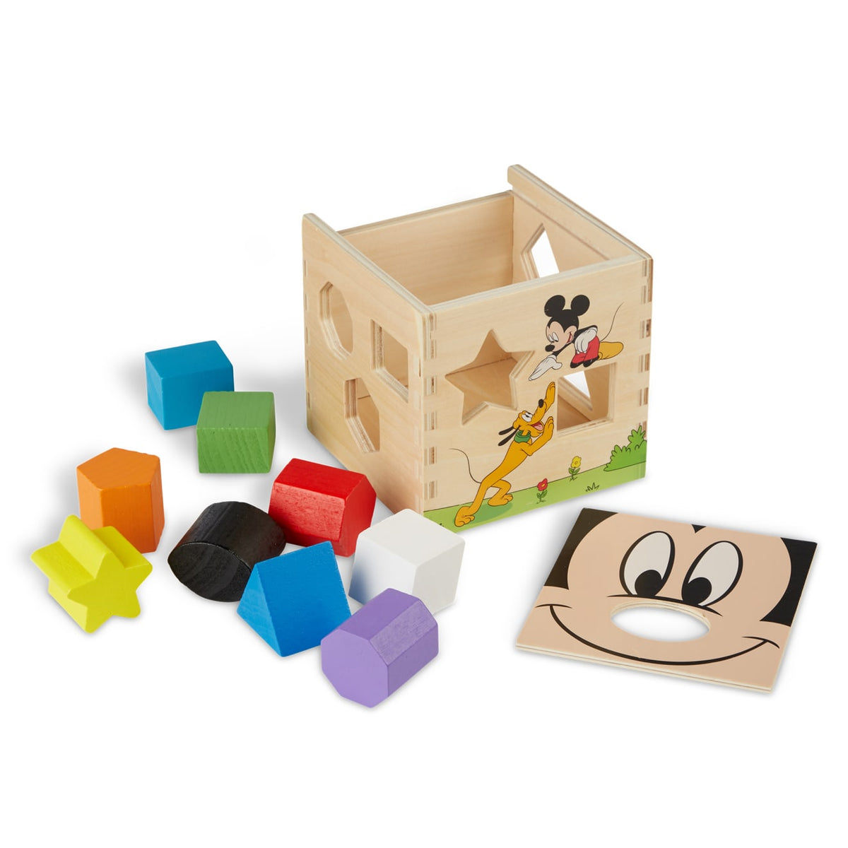 Disney Mickey Mouse & Friends Wooden Shape Sorting Cube product image 4