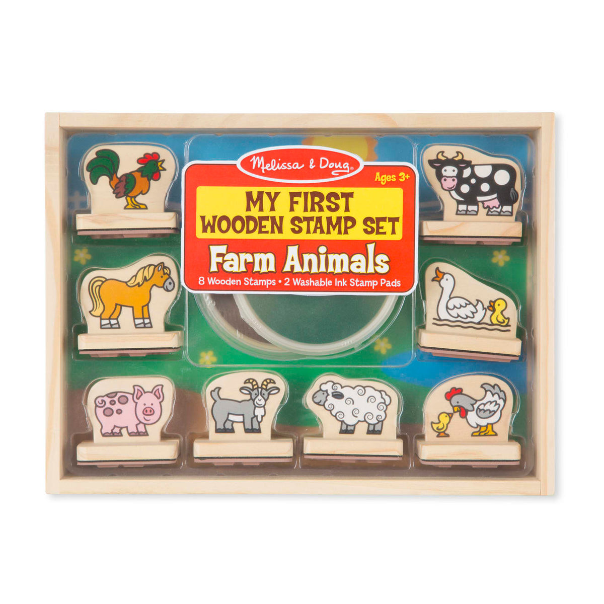 My First Wooden Stamp Set - Farm Animals product image 1