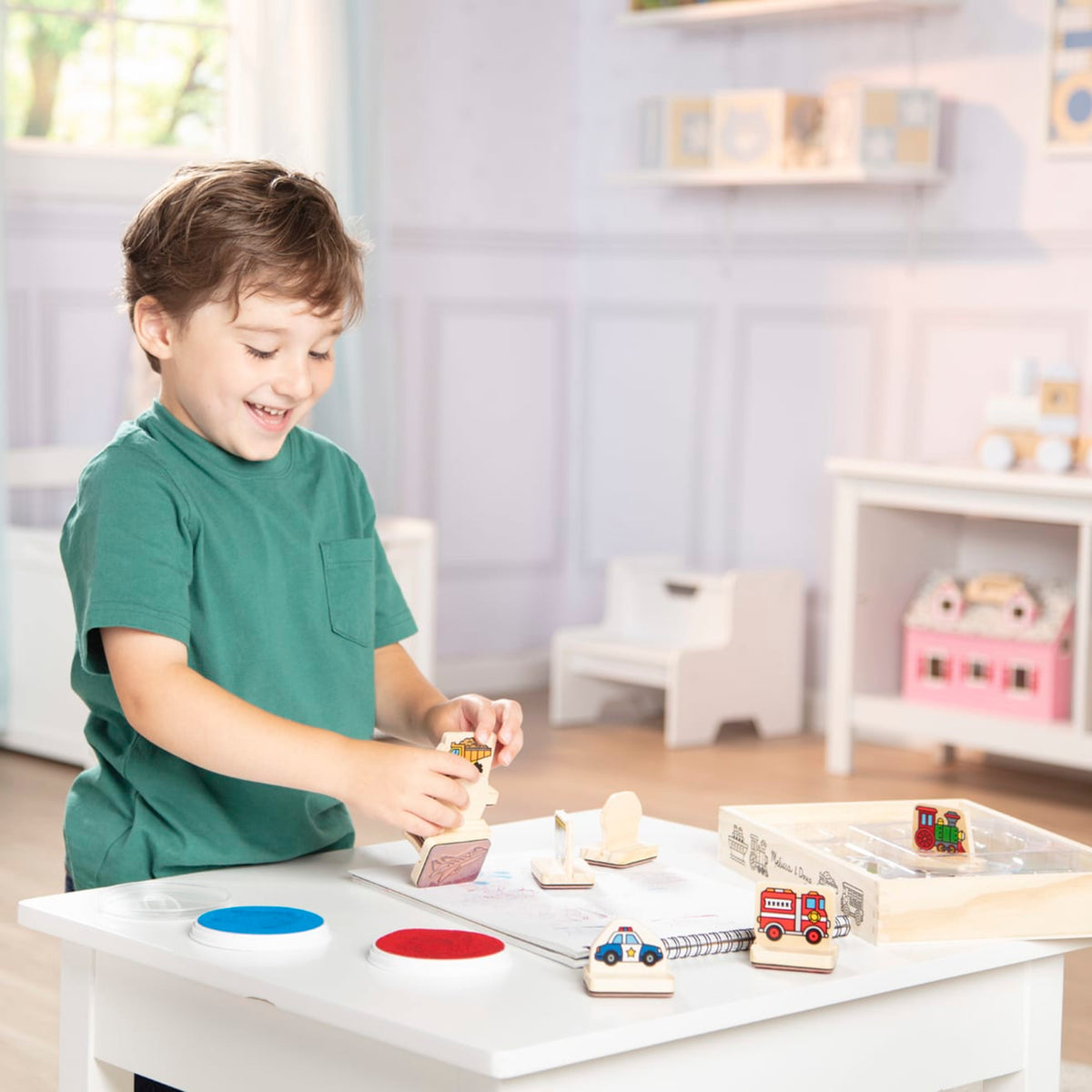 My First Wooden Stamp Set - Vehicles product image 5