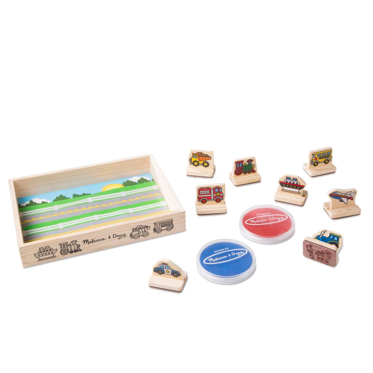 My First Wooden Stamp Set - Vehicles product image 3