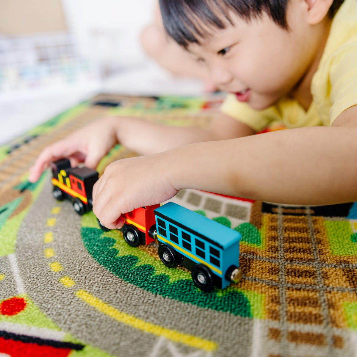 Round the Rails Train Rug product image 2