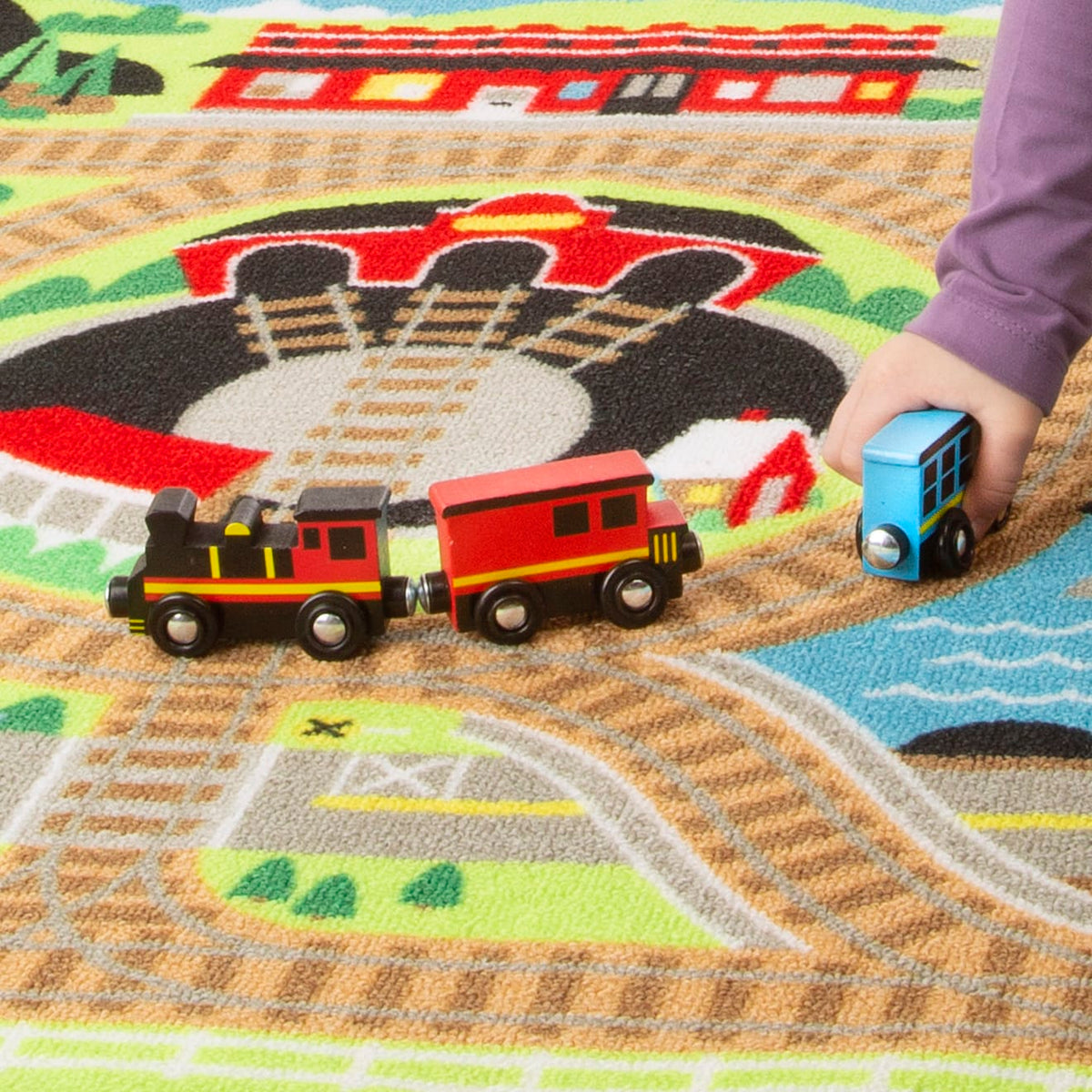 Round the Rails Train Rug product image 7