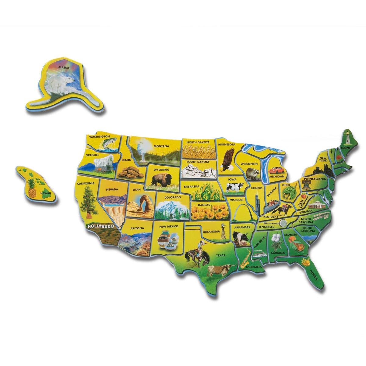 U.S.A. Map Wooden Puzzle product image 4