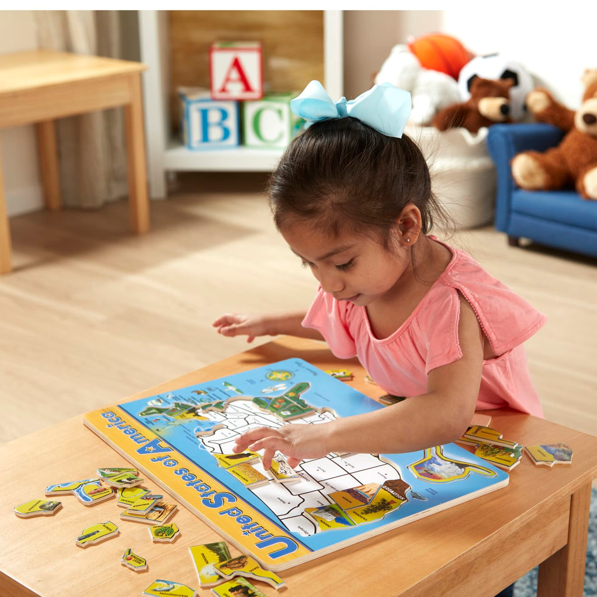 U.S.A. Map Wooden Puzzle product image 2