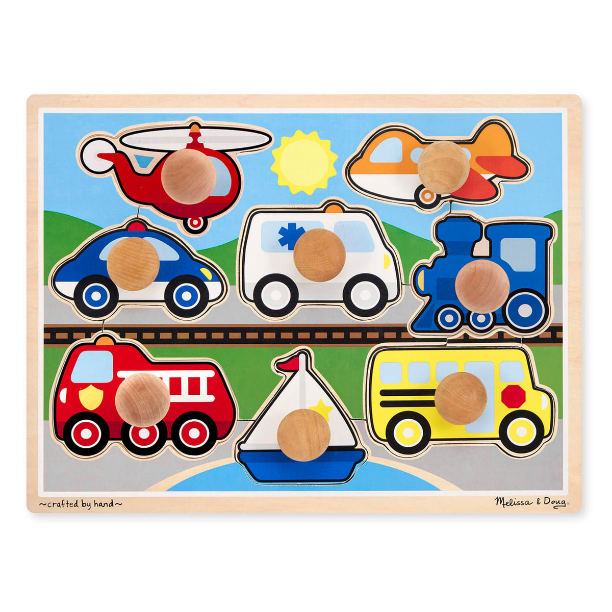 Vehicles Jumbo Knob Puzzle - 8 pieces product image 4