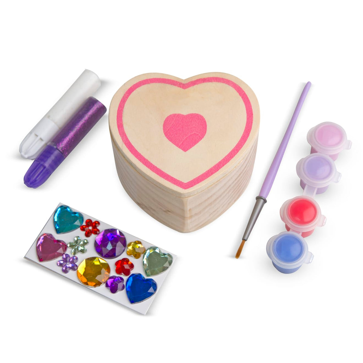 Decorate-Your-Own Wooden Heart Box product image 3