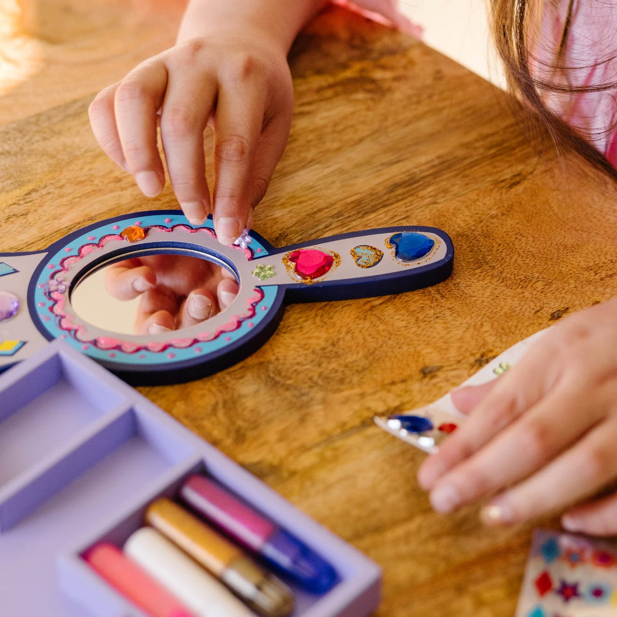 Decorate-Your-Own Wooden Princess Mirror product image 5